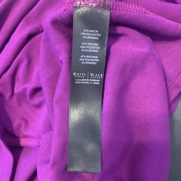 White House Black Market Purple Draped Waist Tank Top Women's Size XXS - Picture 12 of 12